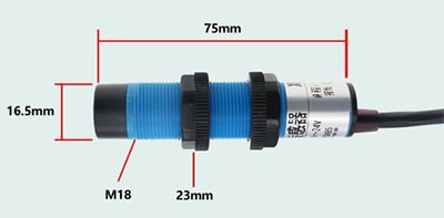 Mechanical Drawing - DFRobot SEN0659 Industrial RS485 Infrared CO2 Sensor